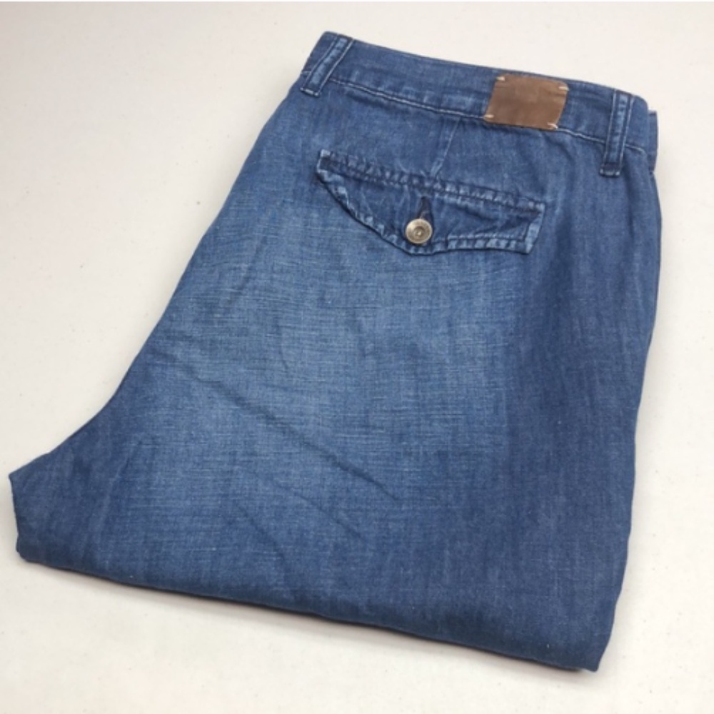 LINEN BLEND BANANA REPUBLIC WIDE LEG JEANS 32x30 😊